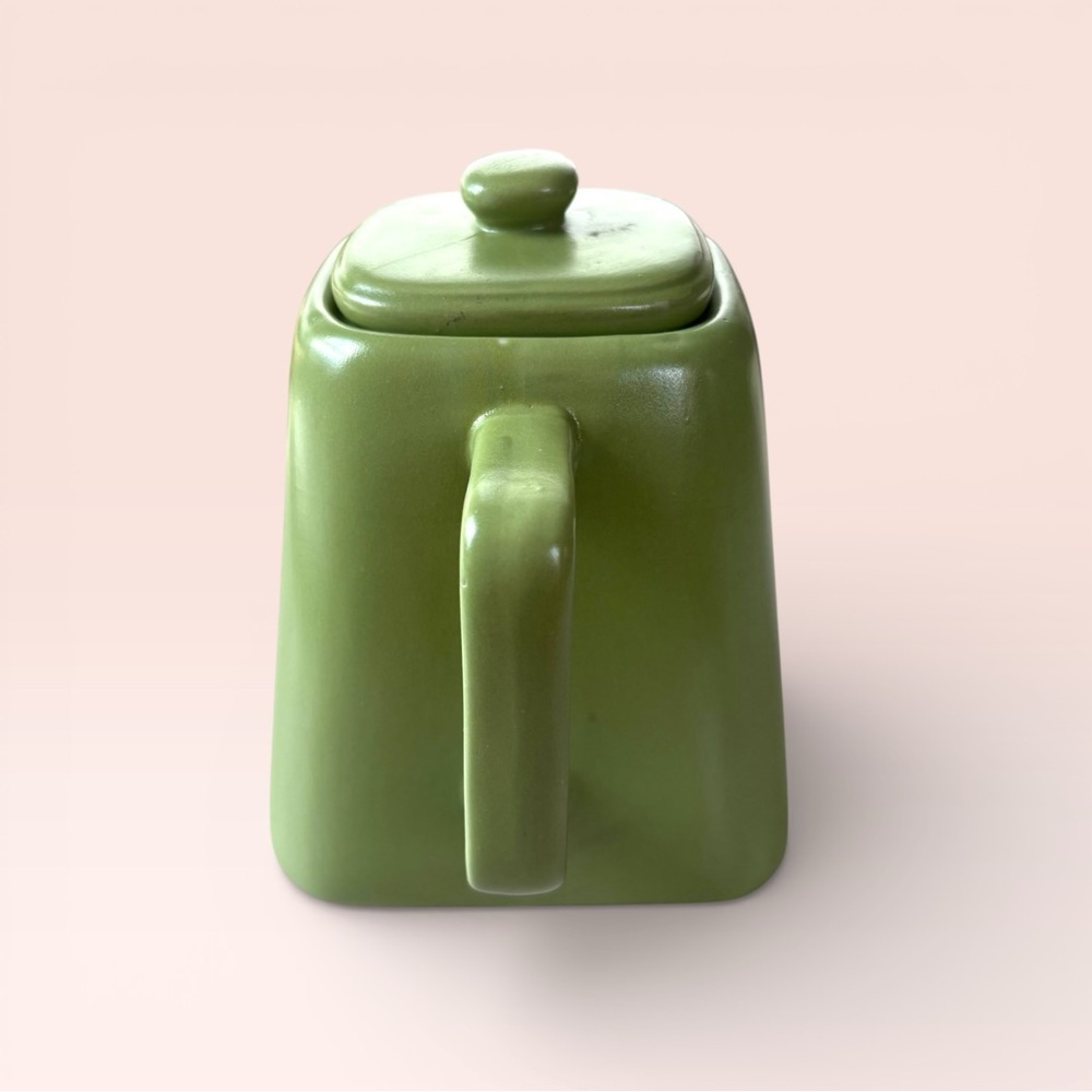 STARBUCKS 2012 Verde Green Ceramic Tea Pot W/ Lid 32oz Microwave Dishwasher Safe - Picture 4 of 12